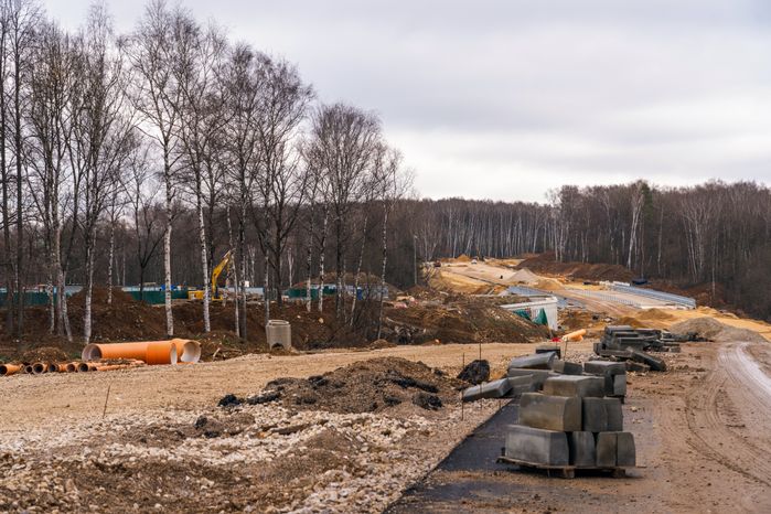 Строительство автомобильной дороги Путилково – Пятницкое шоссе в Красногорске