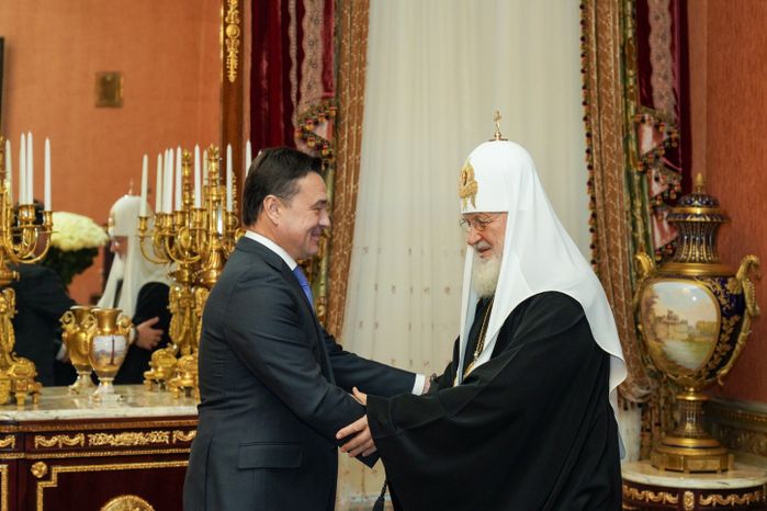 Встреча Губернатора Подмосковья с Патриархом Кириллом