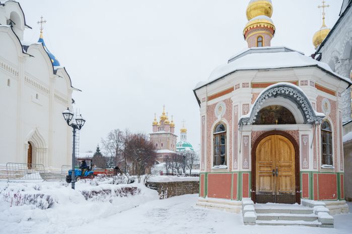 Сергиев Посад. Свято-Троицкая Сергиева лавра. Зима