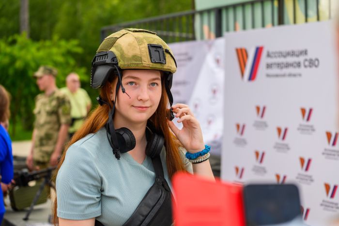 Стенд Ассоциации ветеранов СВО на Дне молодежи в Пестовском парке округа Балашиха