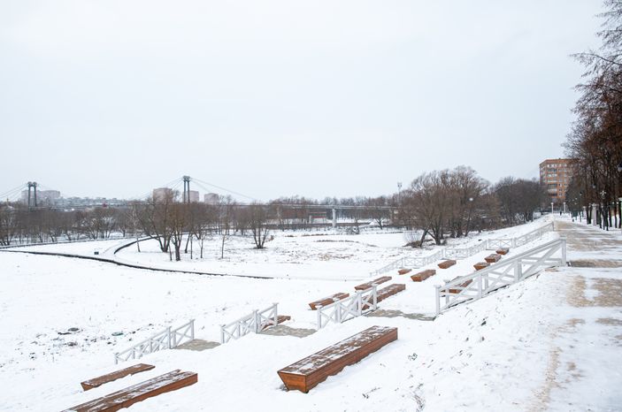 Зимние виды города Воскресенск