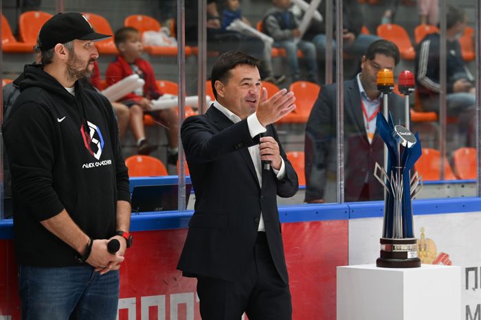 Открытие Губернатором Подмосковья финала хоккейного турнира «ОВИ-Cup»