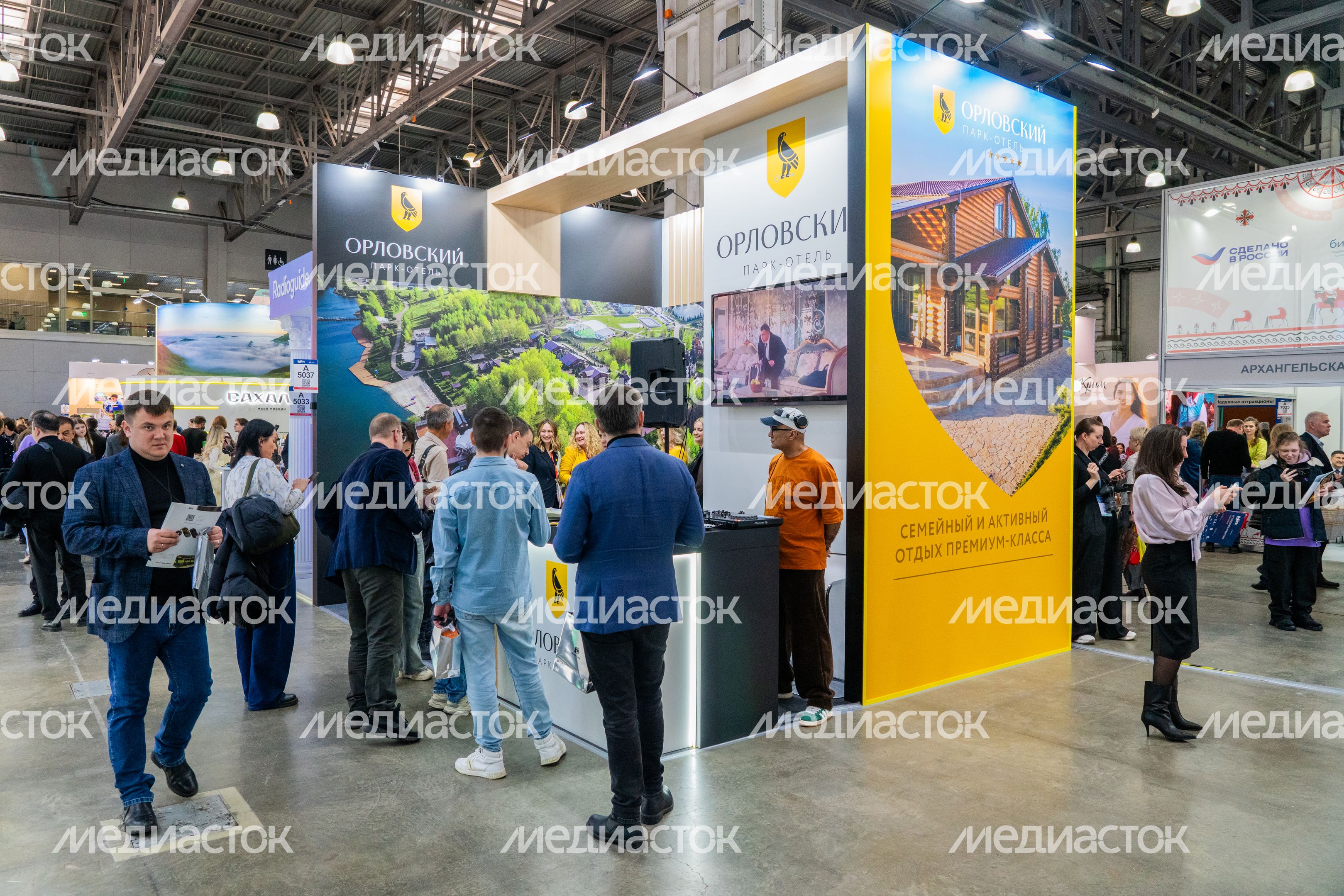 Выставочный стенд парка-отеля «Орловский» на 32-й Международной выставке туризма и индустрии гостеприимства MITT-2026 Выставочный стенд парка-отеля «Орловский» на 32-й Международной выставке туризма и индустрии гостеприимства MITT-2026