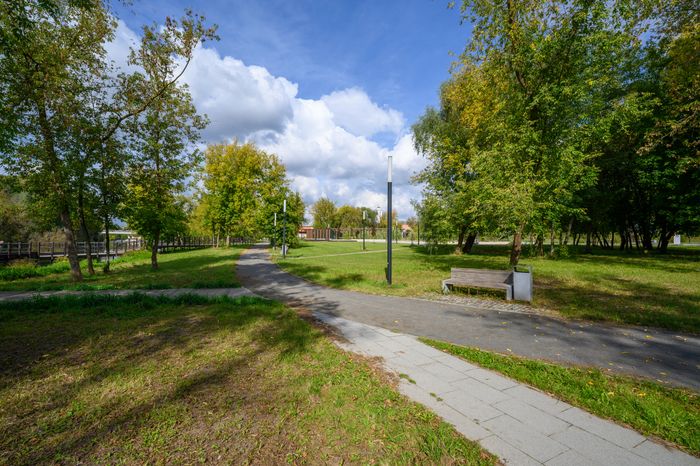 Принарский парк осенью в Серпухове