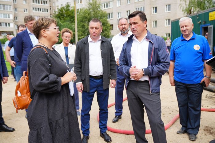 Оперативный штаб с участием Губернатора Подмосковья на месте ЧП в Сергиевом Посаде