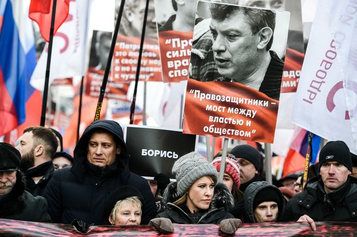 Марш памяти Бориса Немцова в Москве