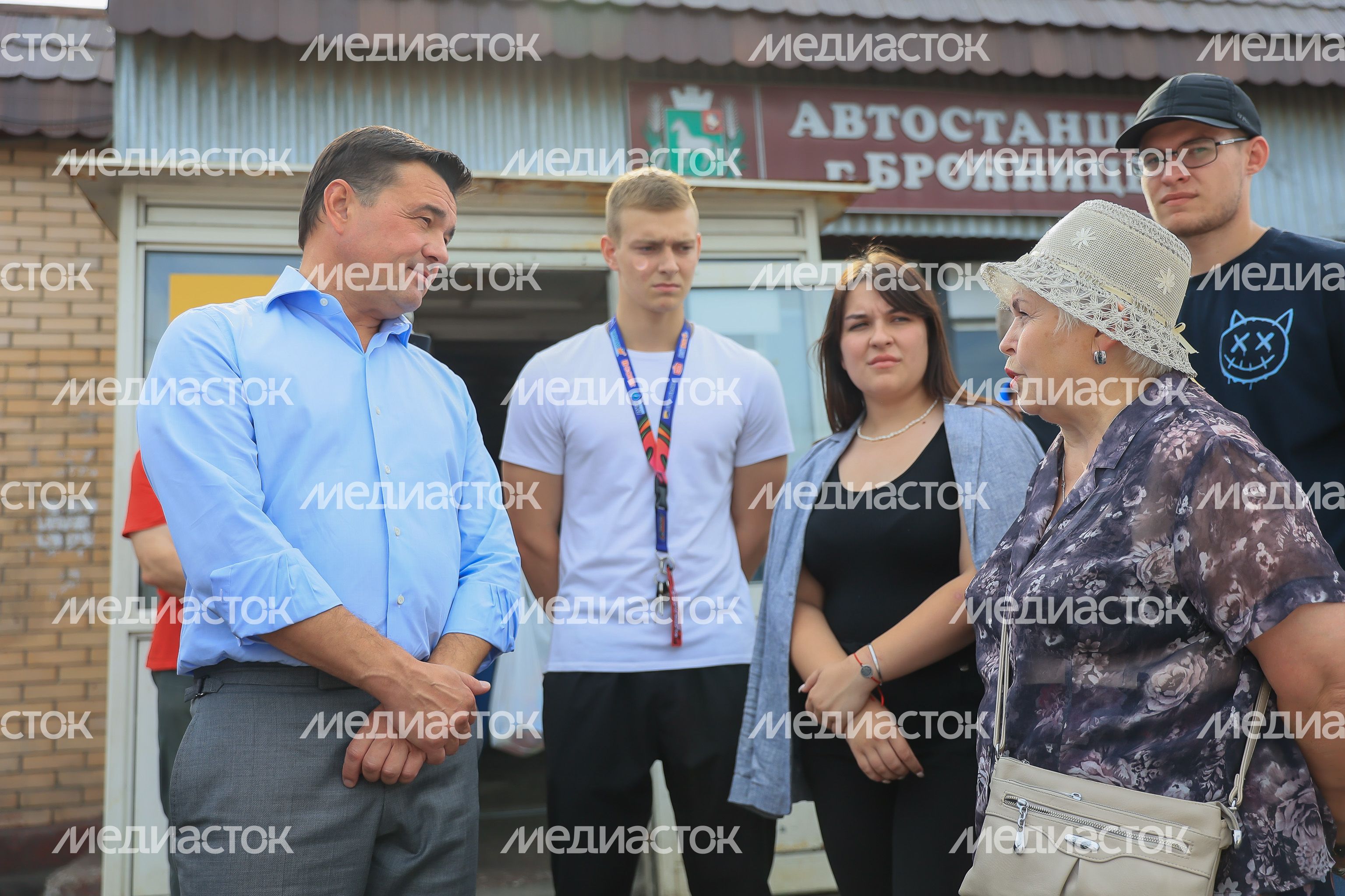Посещение автостанции в Бронницах Губернатором Московской области Андреем Воробьевым
