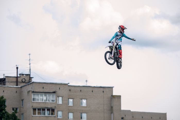 Шоу команды мотофристайла FMX13 в Лобне