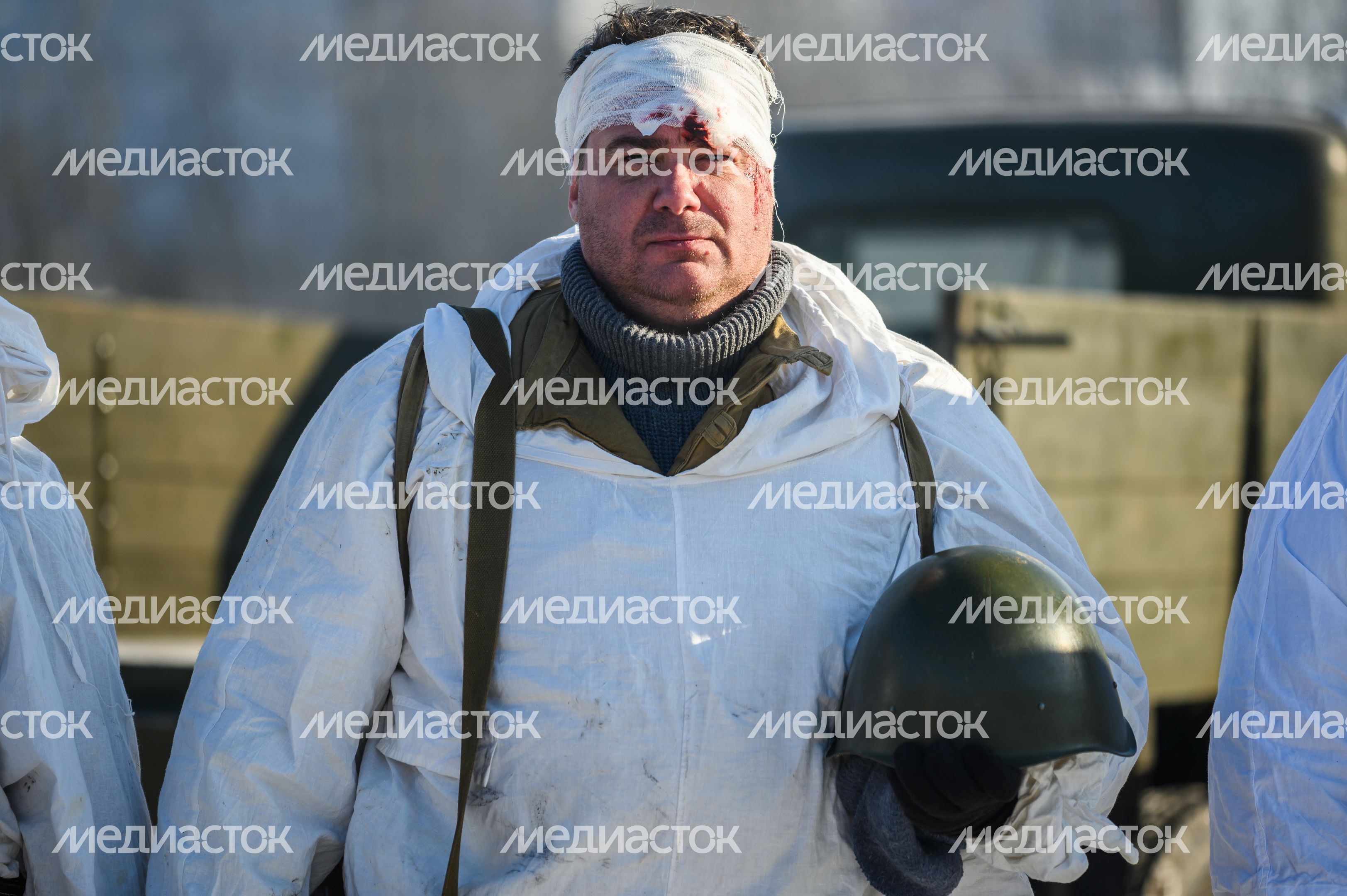 Военно-историческая реконструкция в музее танка Т-34 в Мытищах Военно-историческая реконструкция в музее танка Т-34 в Мытищах