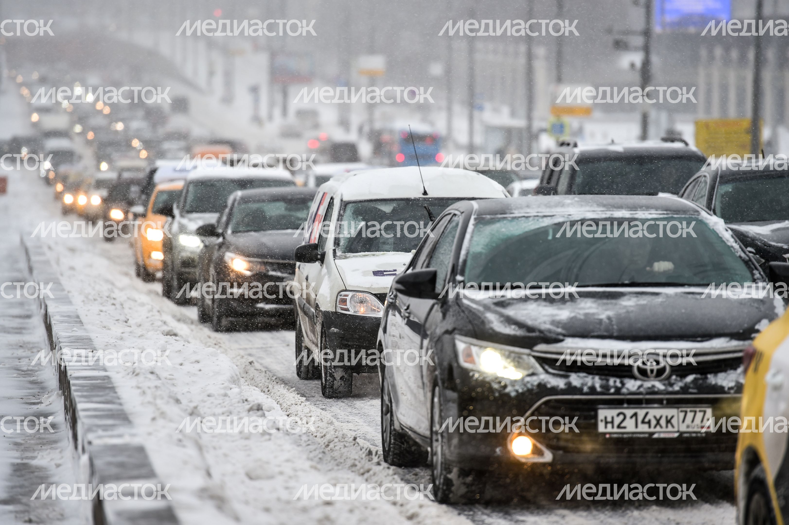 Снегопад в Москве