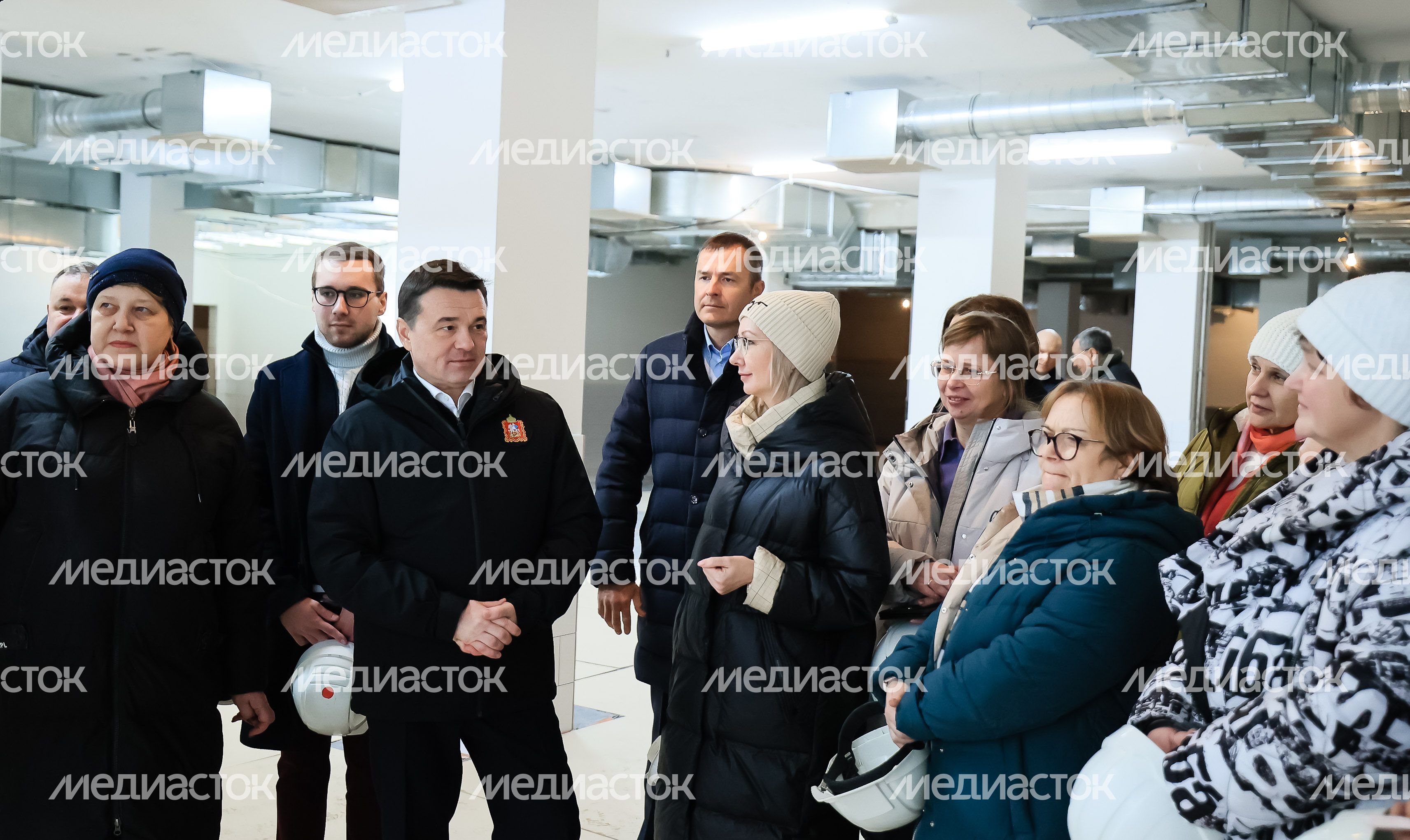 Проверка губернатором строительства школы в Люберцах