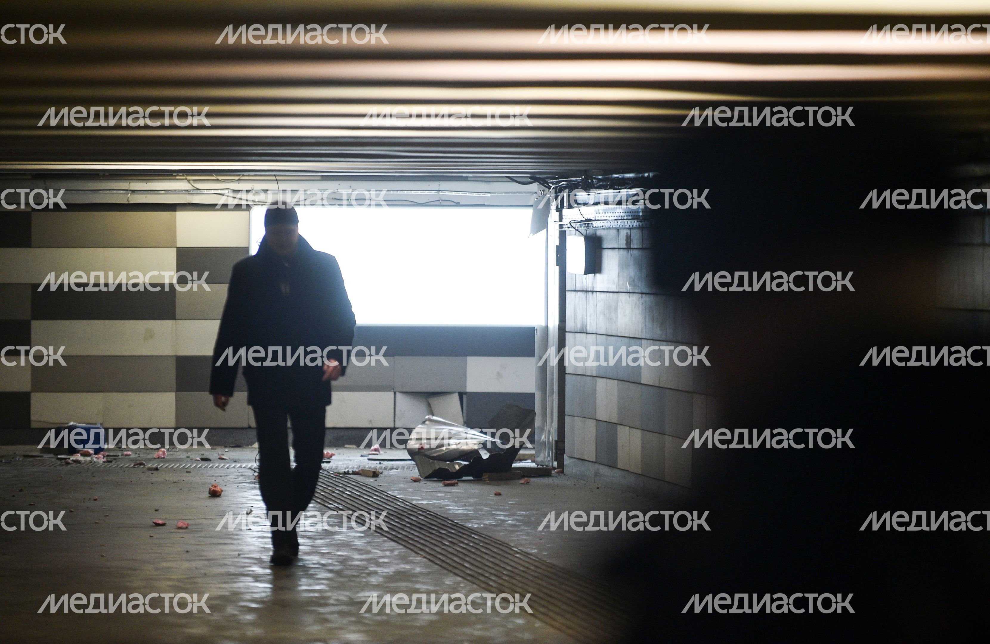 Взрыв газового баллона у метро "Коломенская"
