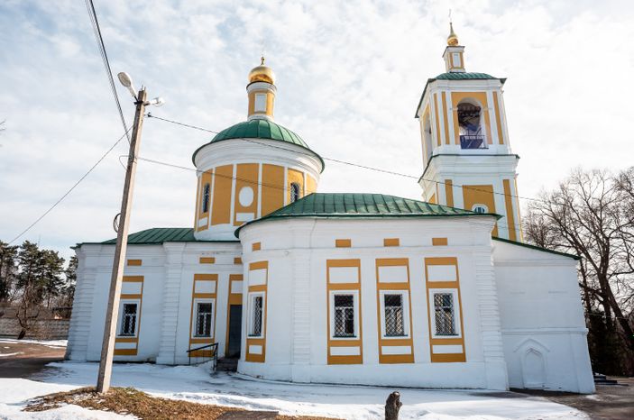 Зимние виды города Чехов