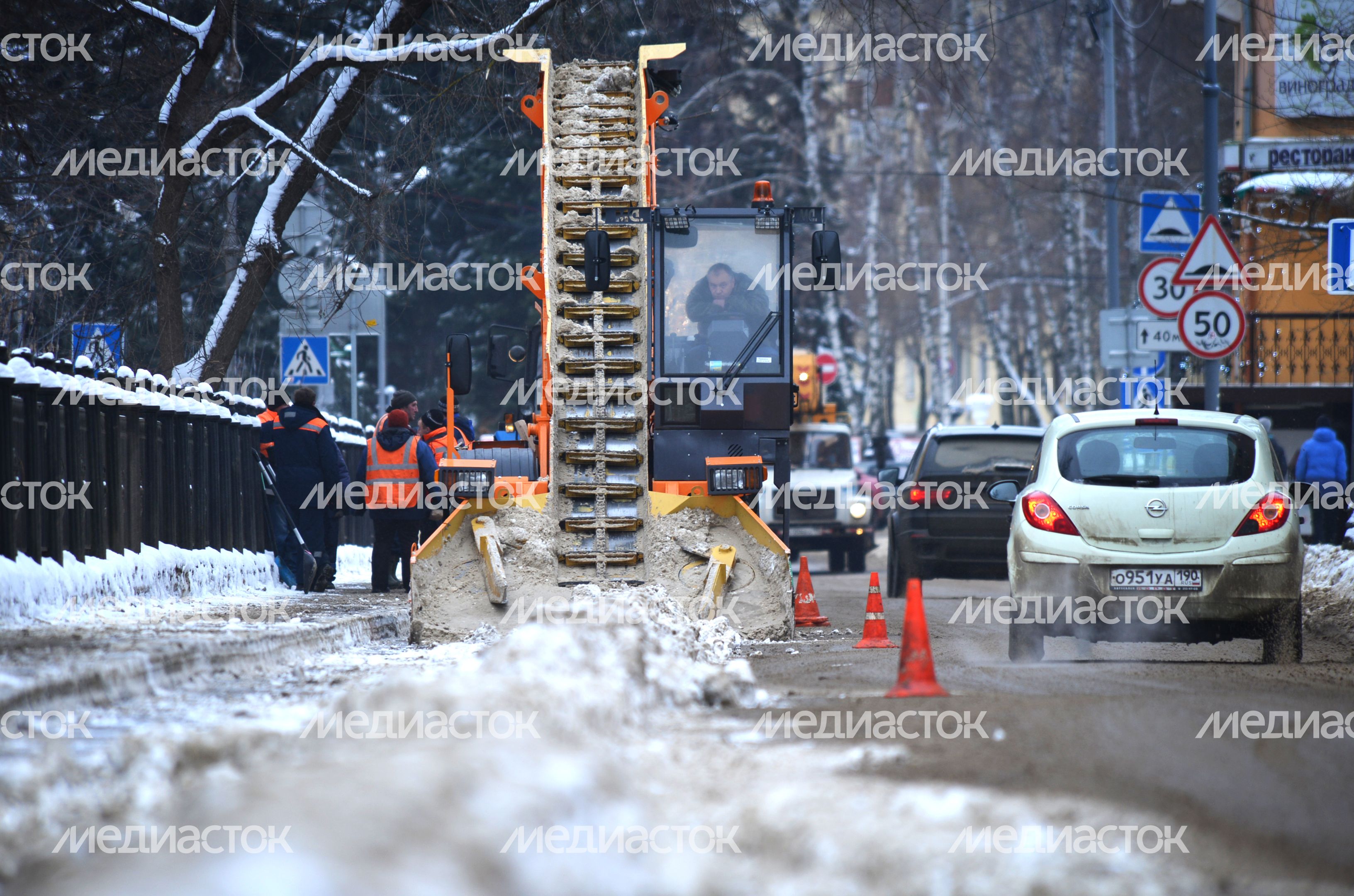 Снегопад в Воскресенске