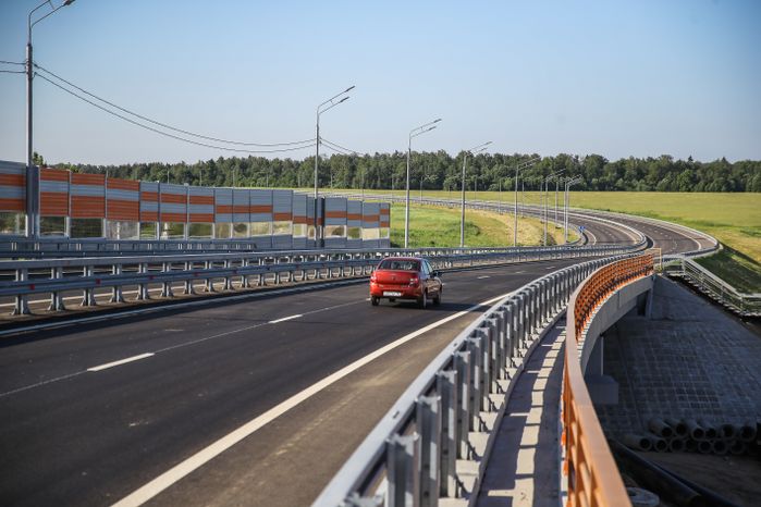 Открытие рабочего движения на 23-километровом участке пятого пускового комплекса Центральной кольцевой автомобильной дороги