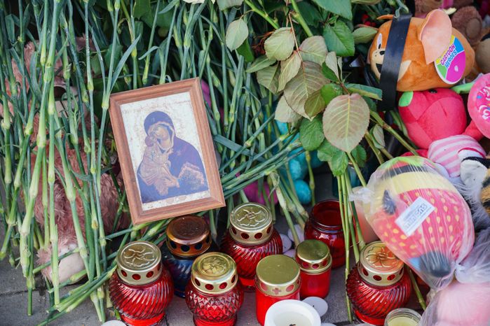 Мемориал памяти погибших в "Крокус Сити Холле" в Люберцах
