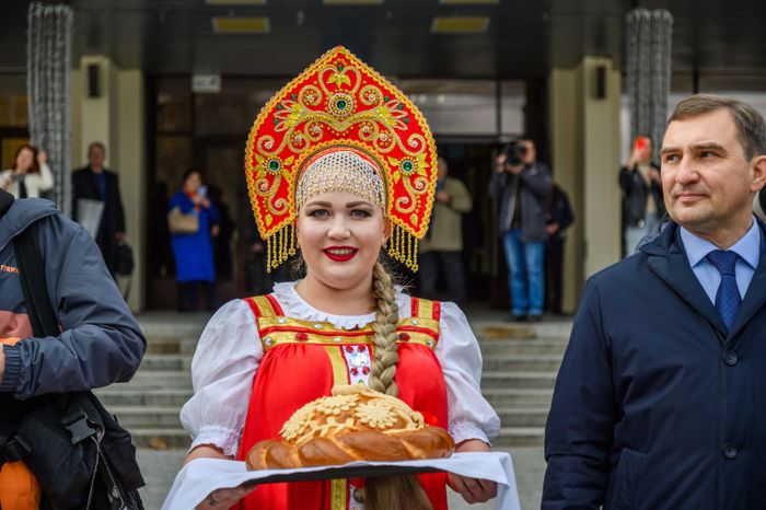 Торжественная встреча космонавтов-рекордсменов по пребыванию на МКС в Звездном городке