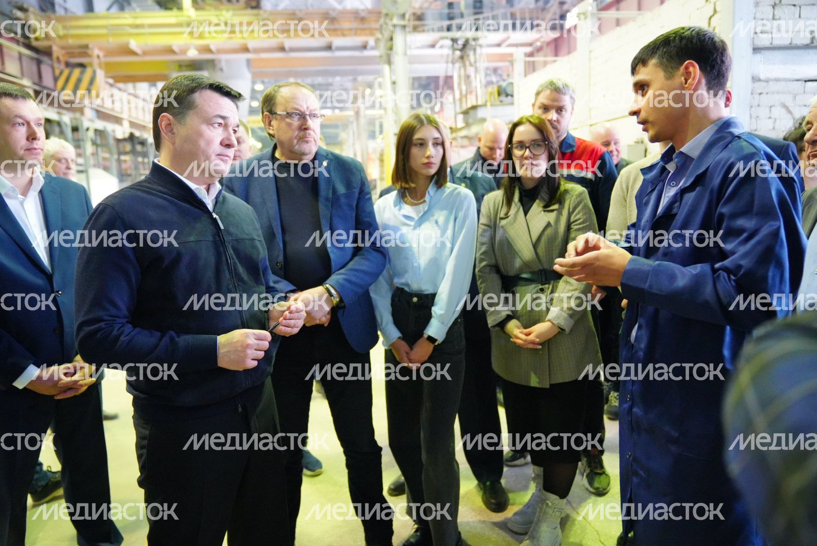 Посещение губернатором завода оптического стекла в Лыткарино