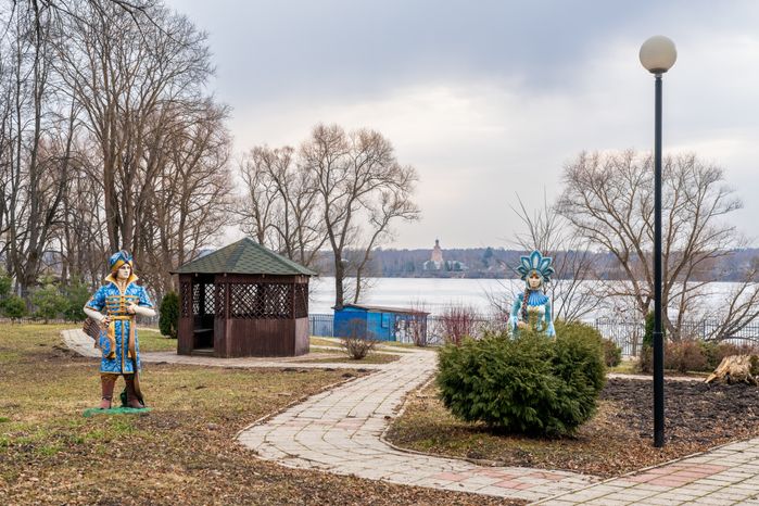 Центральный парк в селе Осташево Волоколамского округа