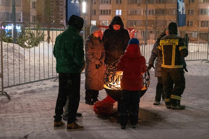 Крещенские купания на Соборной площади в Красногорске