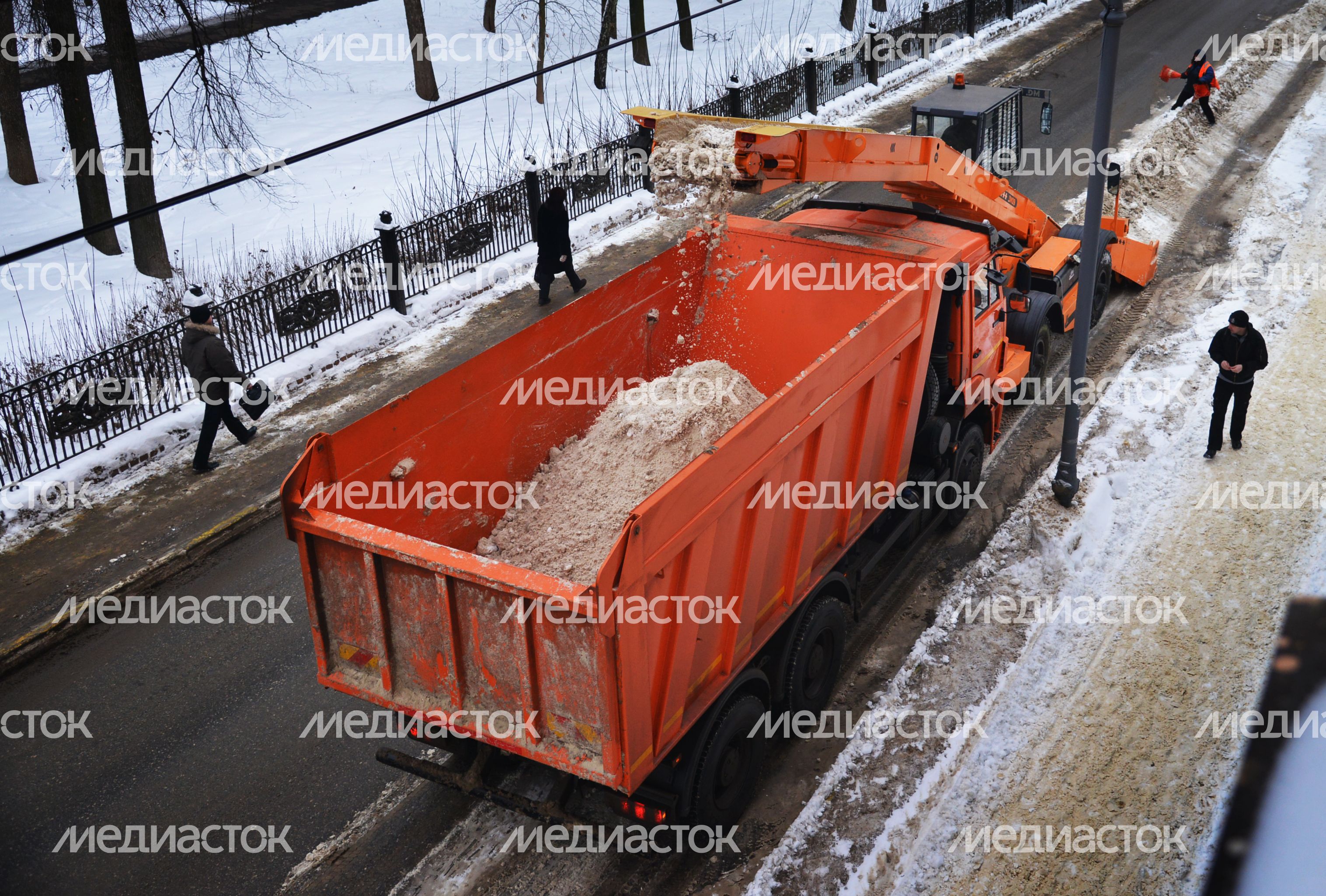 Снегопад в Воскресенске