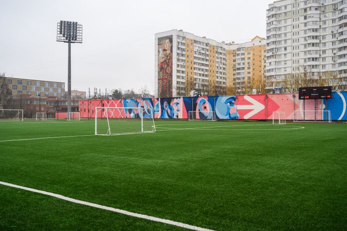 Стадион в спорткомплексе «Орион» после капремонта в Балашихе