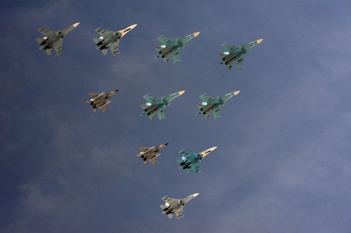 Генеральная репетиция парада Победы на Красной площади