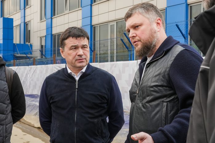 Проверка строительства пешеходного перехода в Люберцах Губернатором Подмосковья