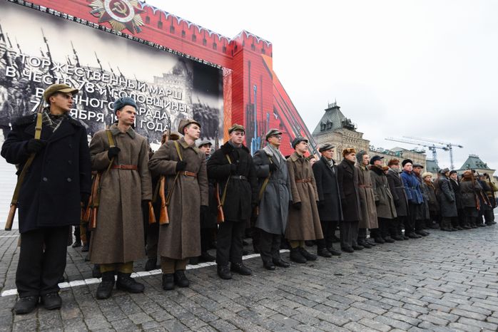 Торжественный марш в честь 78-ой годовщины военного парада 7 ноября 1941 года