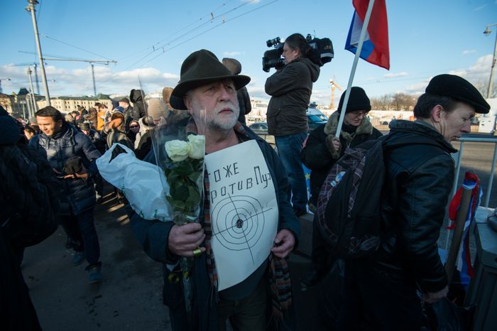 Марш памяти убитого политика Бориса Немцова в Москве