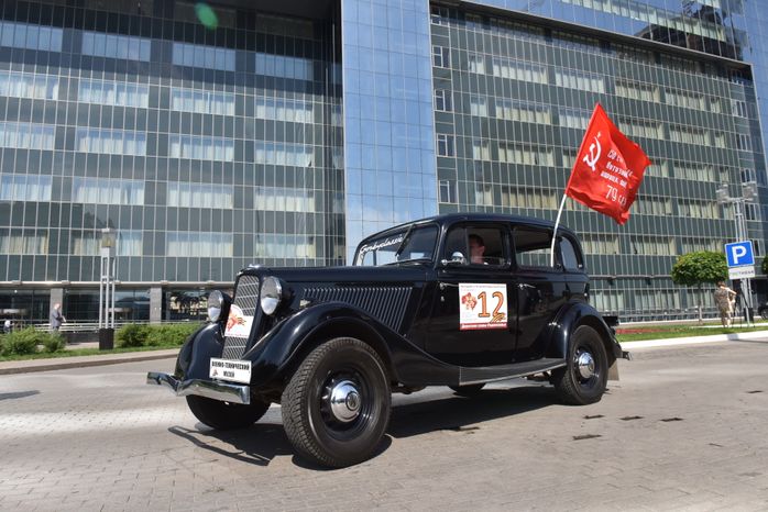 Старт автопробега «Дорогами славы Подмосковья» в Красногорске