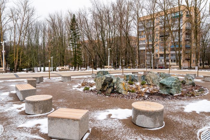 Благоустройство парка Победы в Пущино
