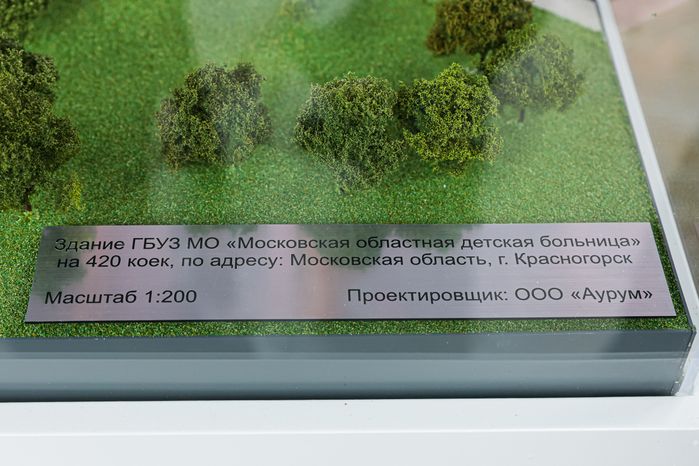 Закладка камня в основание многопрофильного детского центра «Московская областная детская больница» в Красногорске
