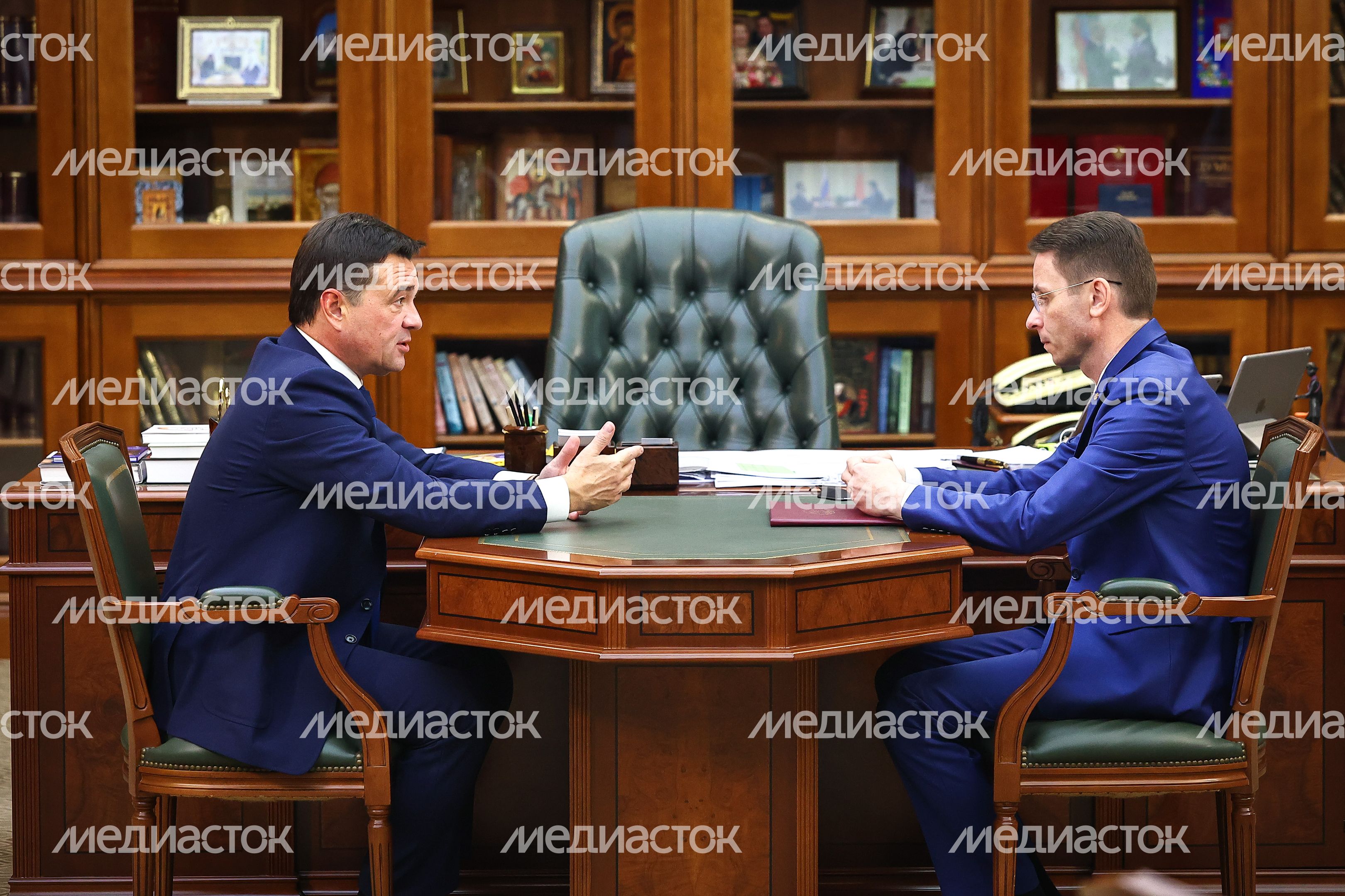 Рабочая встреча Губернатора Подмосковья с Председателем Московской областной избирательной комиссии Рабочая встреча Губернатора Подмосковья с Председателем Московской областной избирательной комиссии