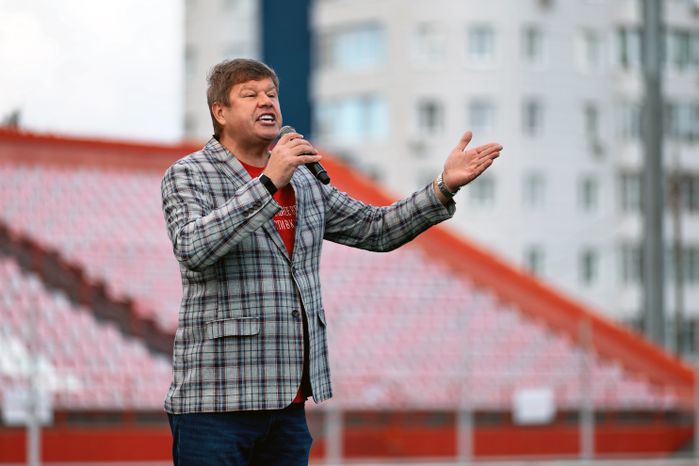 Телеведущий и комментатор «Матч ТВ» Дмитрий Губерниев - гость спортивной эстафеты «Вызов принят» в Химках