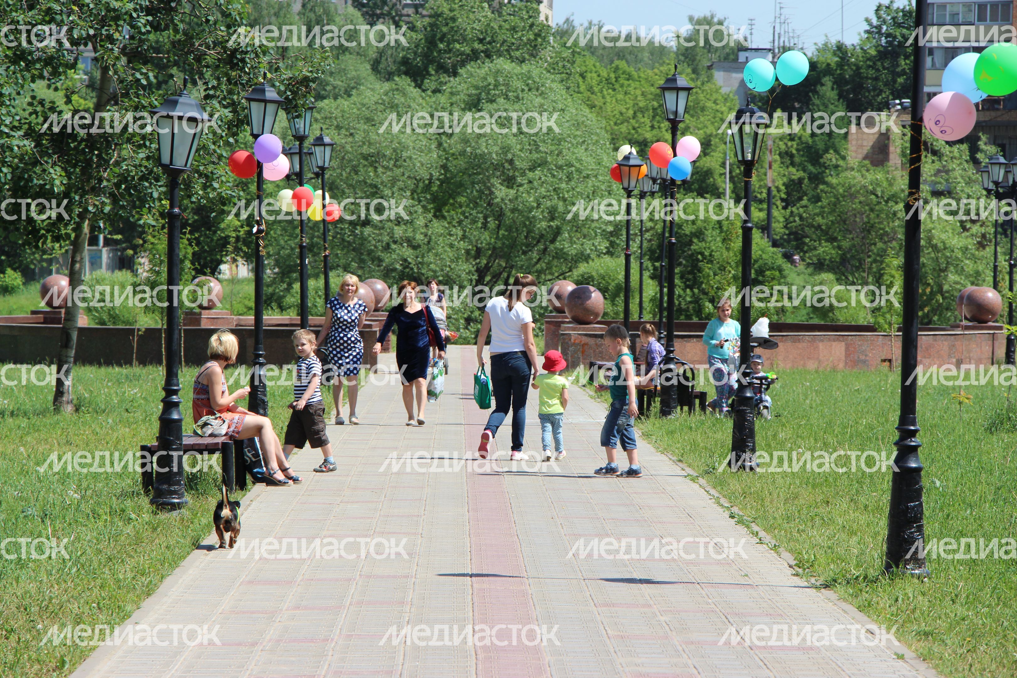 Городской парк в Долгопрудном