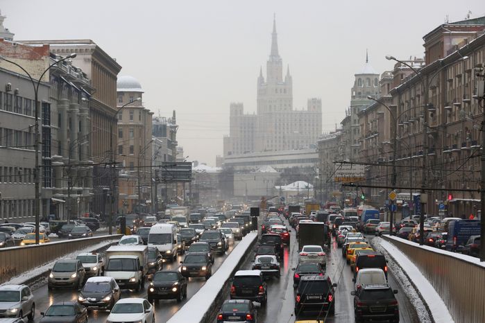 Автомобильное движение в Москве
