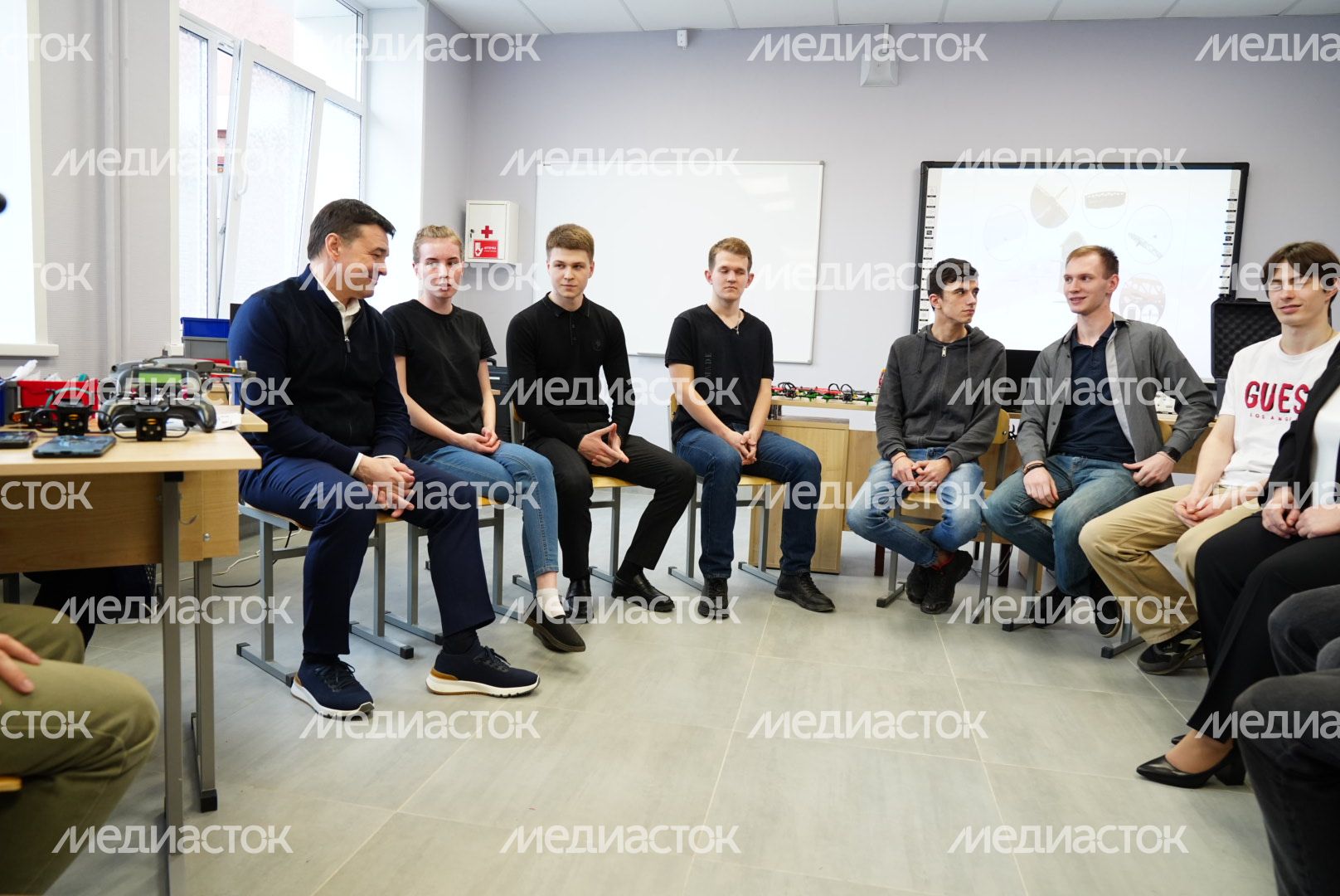 Посещение губернатором Люберецкого техникума