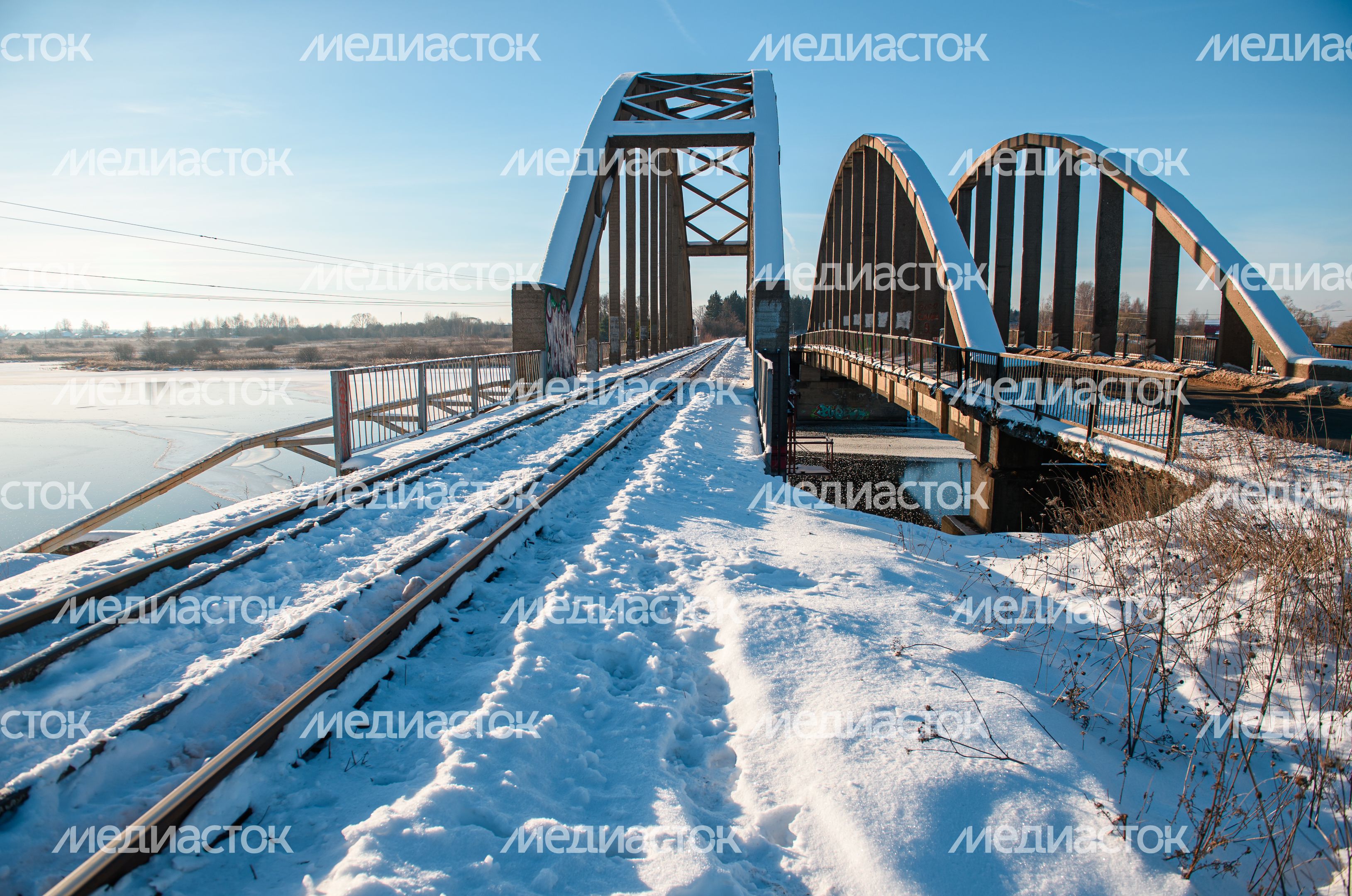 Зимние виды города Калязин