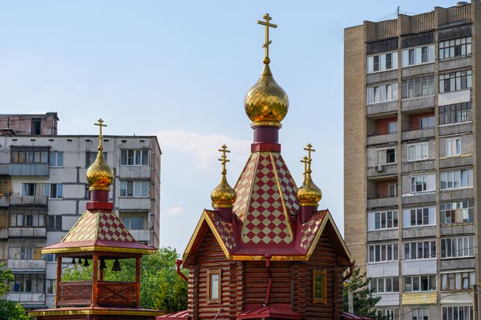 Церковь Державной иконы Божией Матери в микрорайоне Авиационный Домодедово