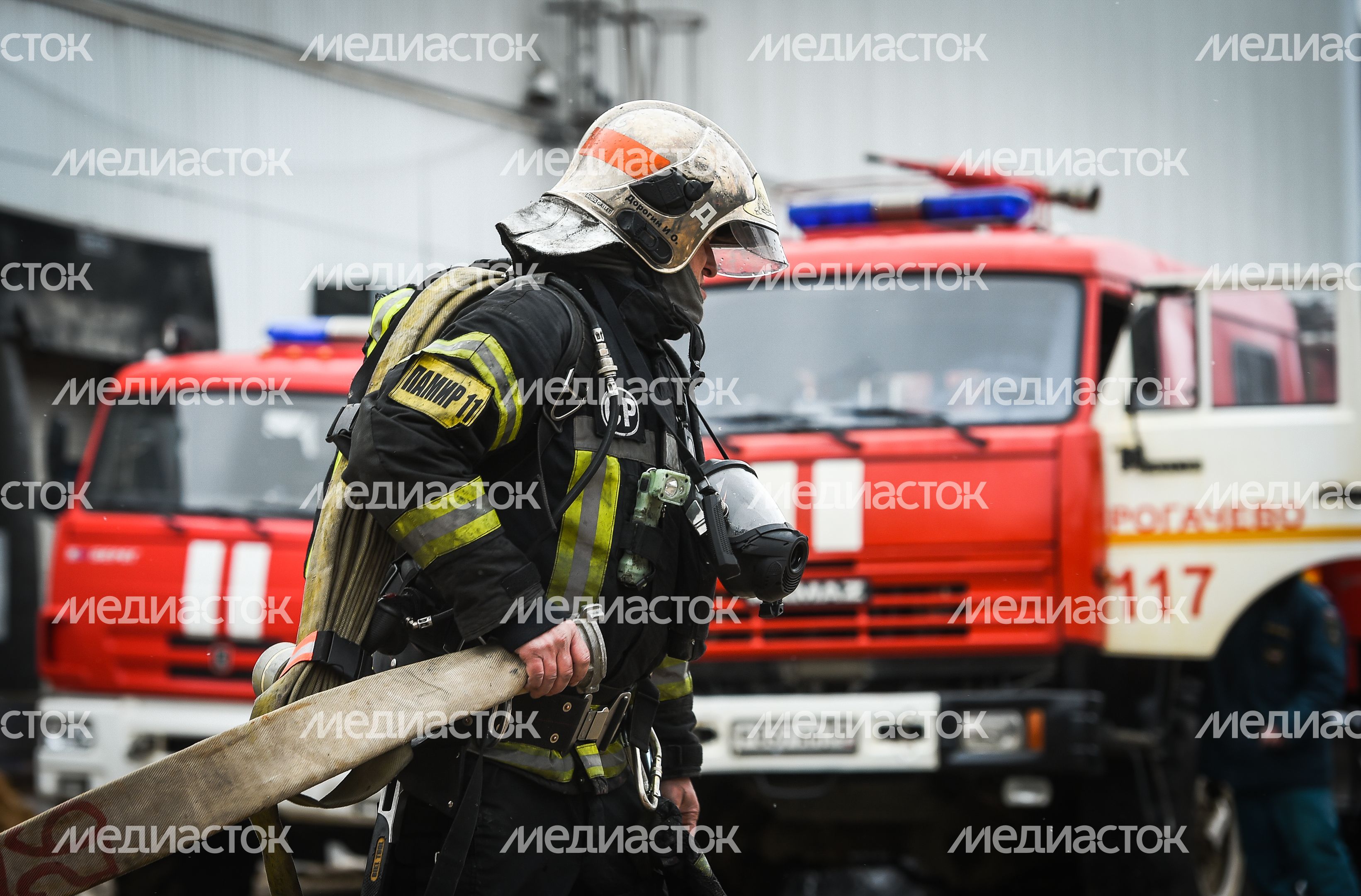 Пожар на заводе алюминиевых изделий в Дмитрове