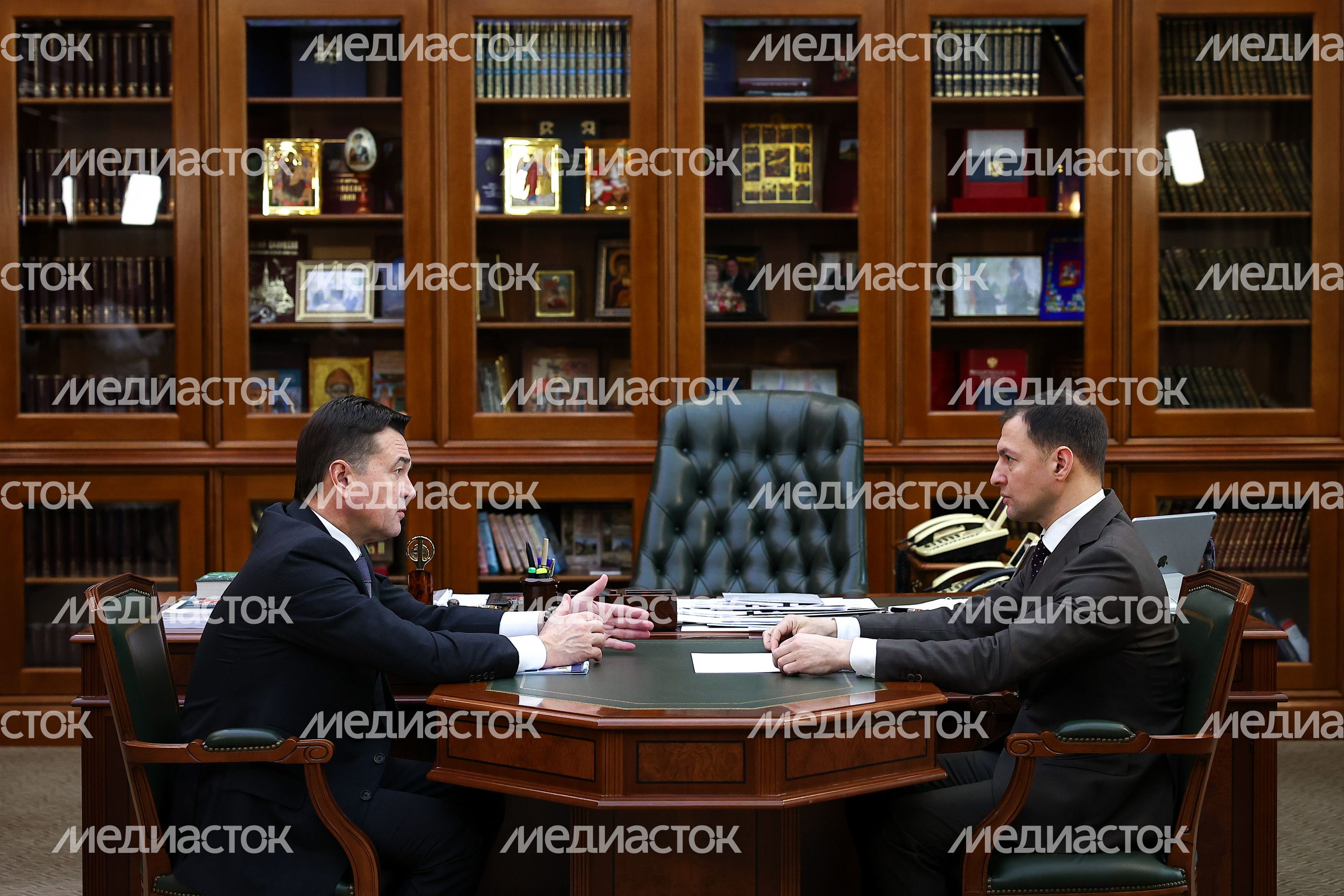 Губернатор провел рабочую встречу с главой Раменского г.о.