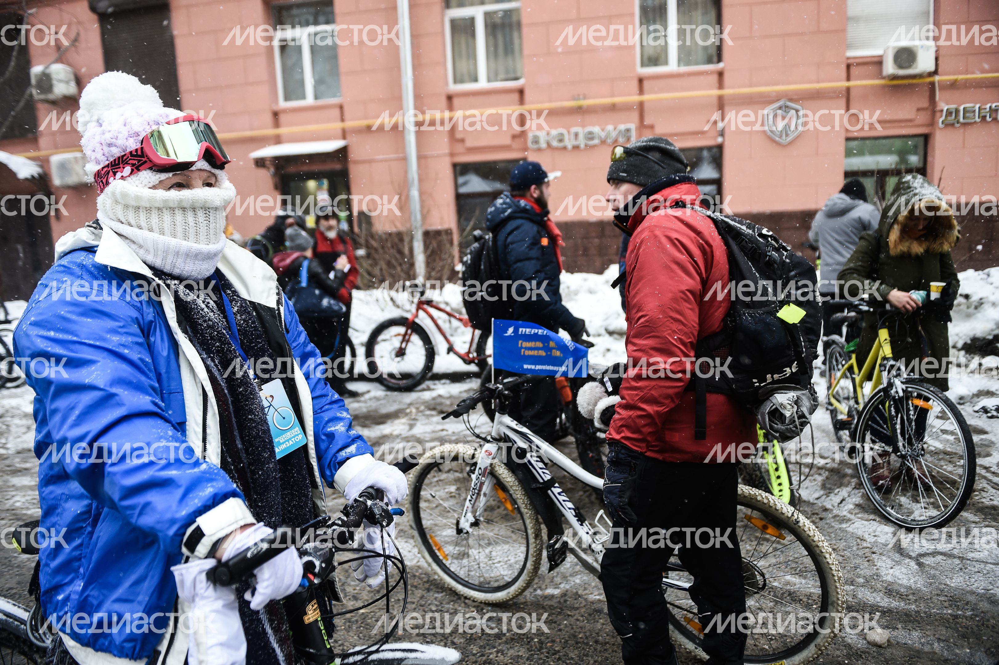 В Москве состоялся 4-й Зимний Велопарад