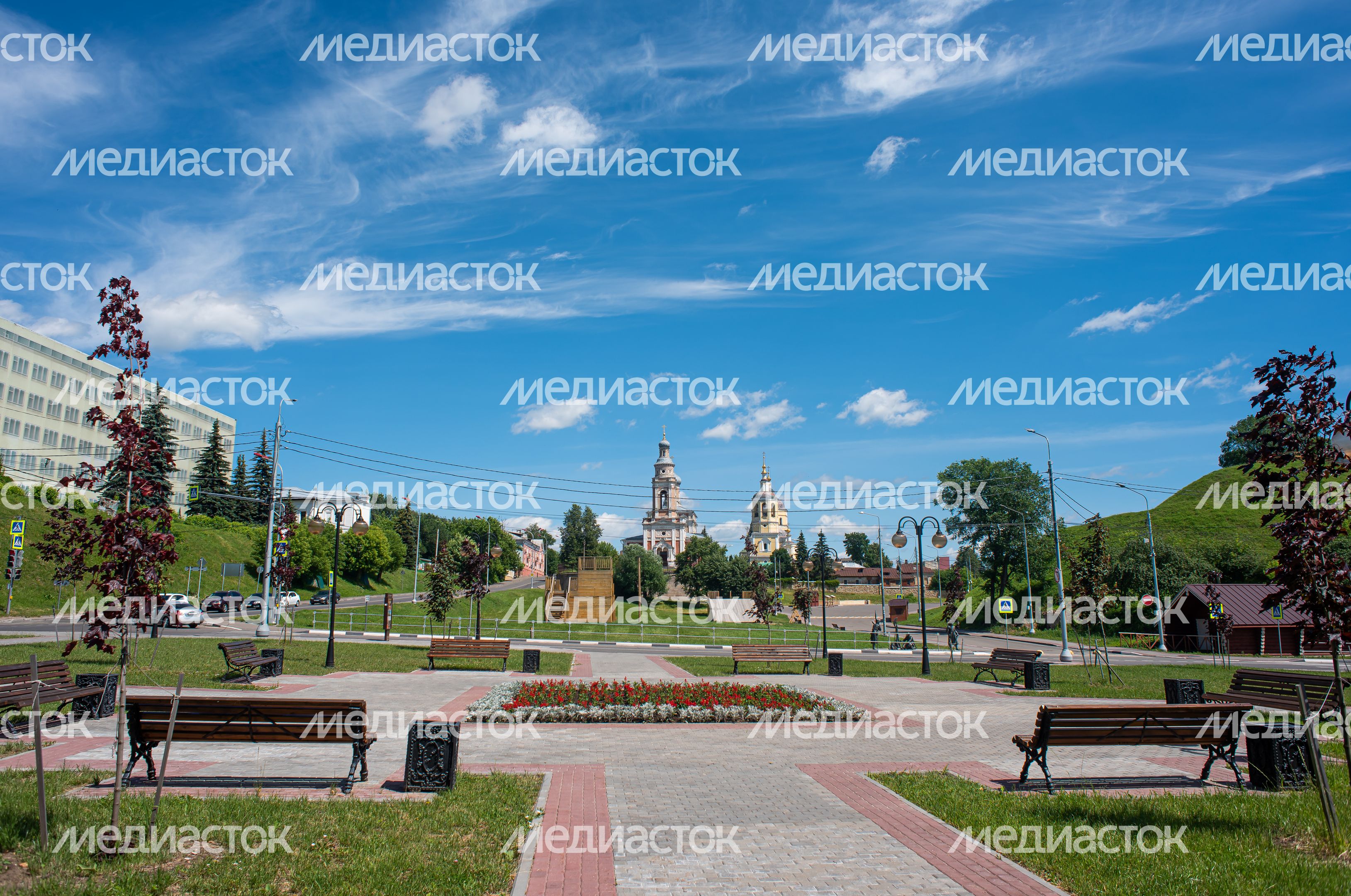 Летние виды города Серпухов