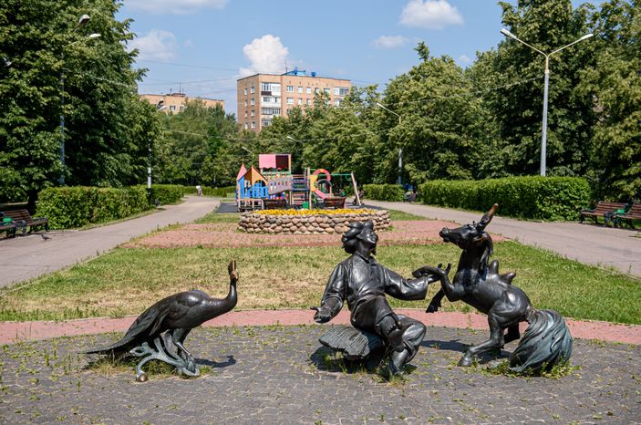 Летние виды скульптур в Раменском