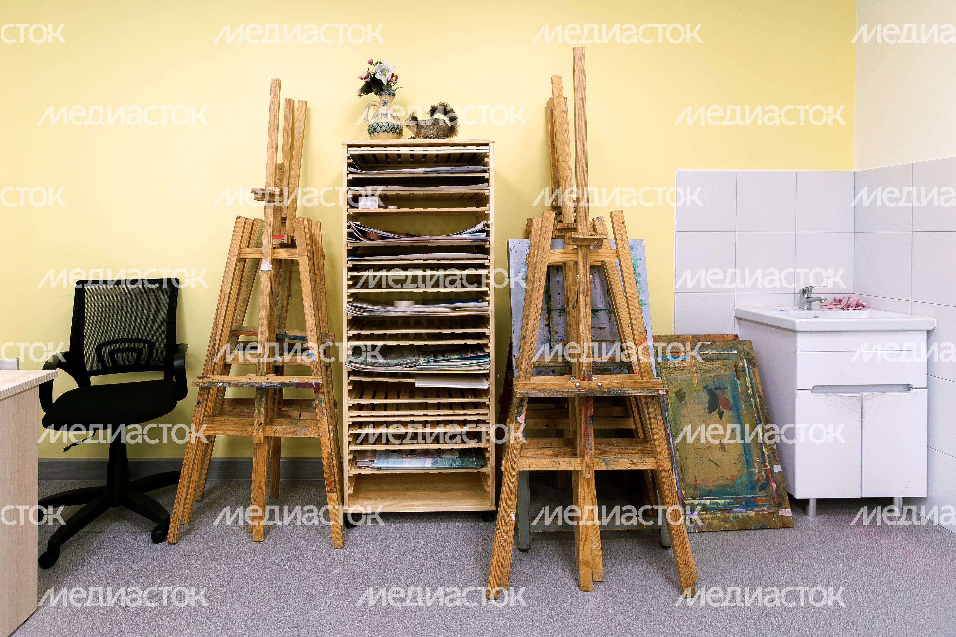 Кабинет изобразительного искусства в Дубненской школе искусств после капитального ремонта Кабинет изобразительного искусства в Дубненской школе искусств после капитального ремонта