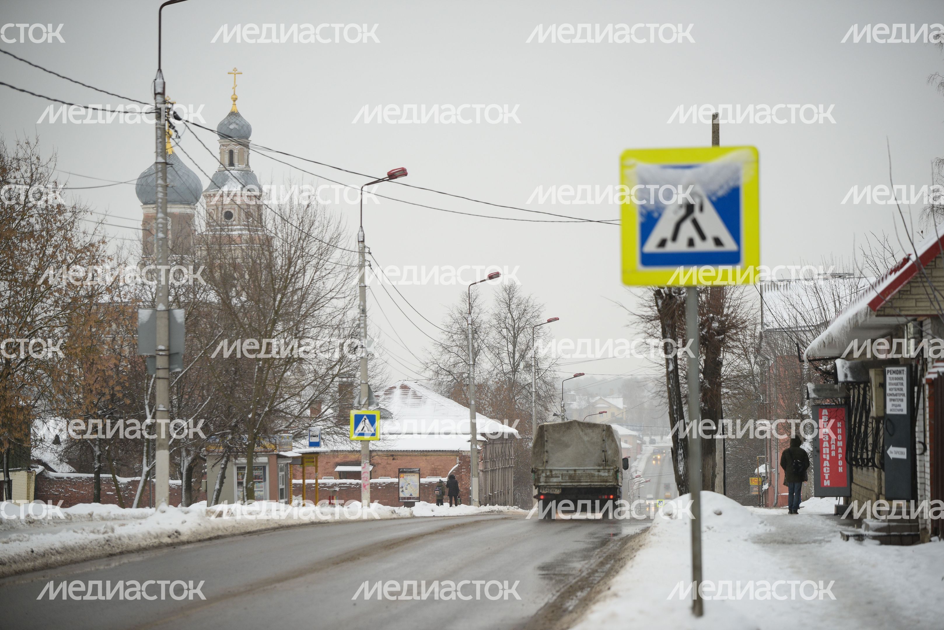 Виды города Серпухов зимой