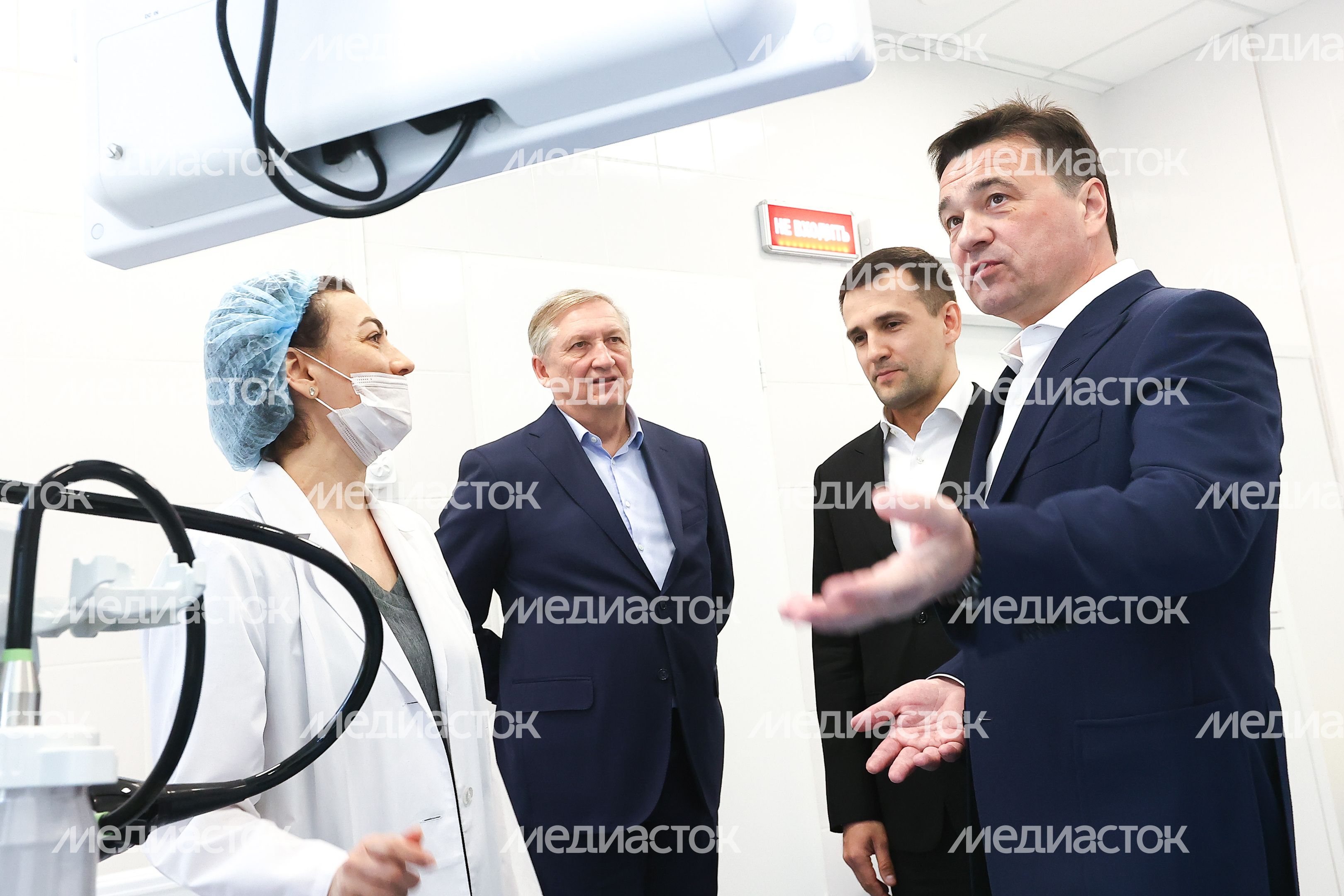 Посещение Губернатором Подмосковья новой пристройки к поликлинике №1 в Реутове