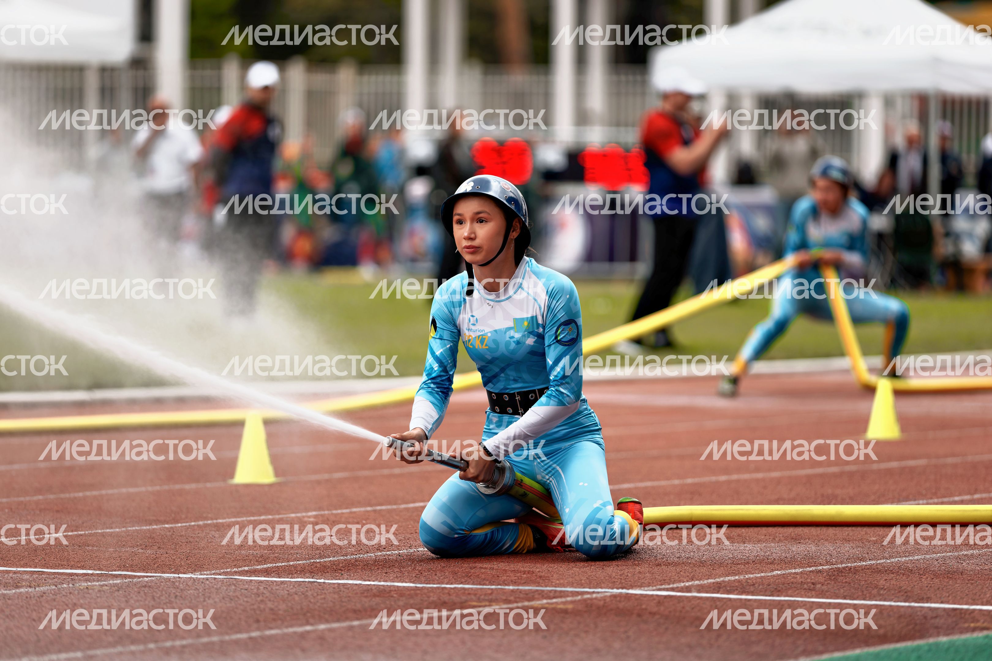 Женская сборная Казахстана завоевала бронзу в общем зачете на XI Чемпионате мира по пожарно-спасательному спорту Женская сборная Казахстана завоевала бронзу в общем зачете на XI Чемпионате мира по пожарно-спасательному спорту