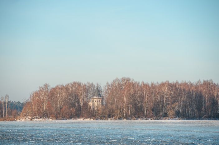 Зимние виды города Калязин